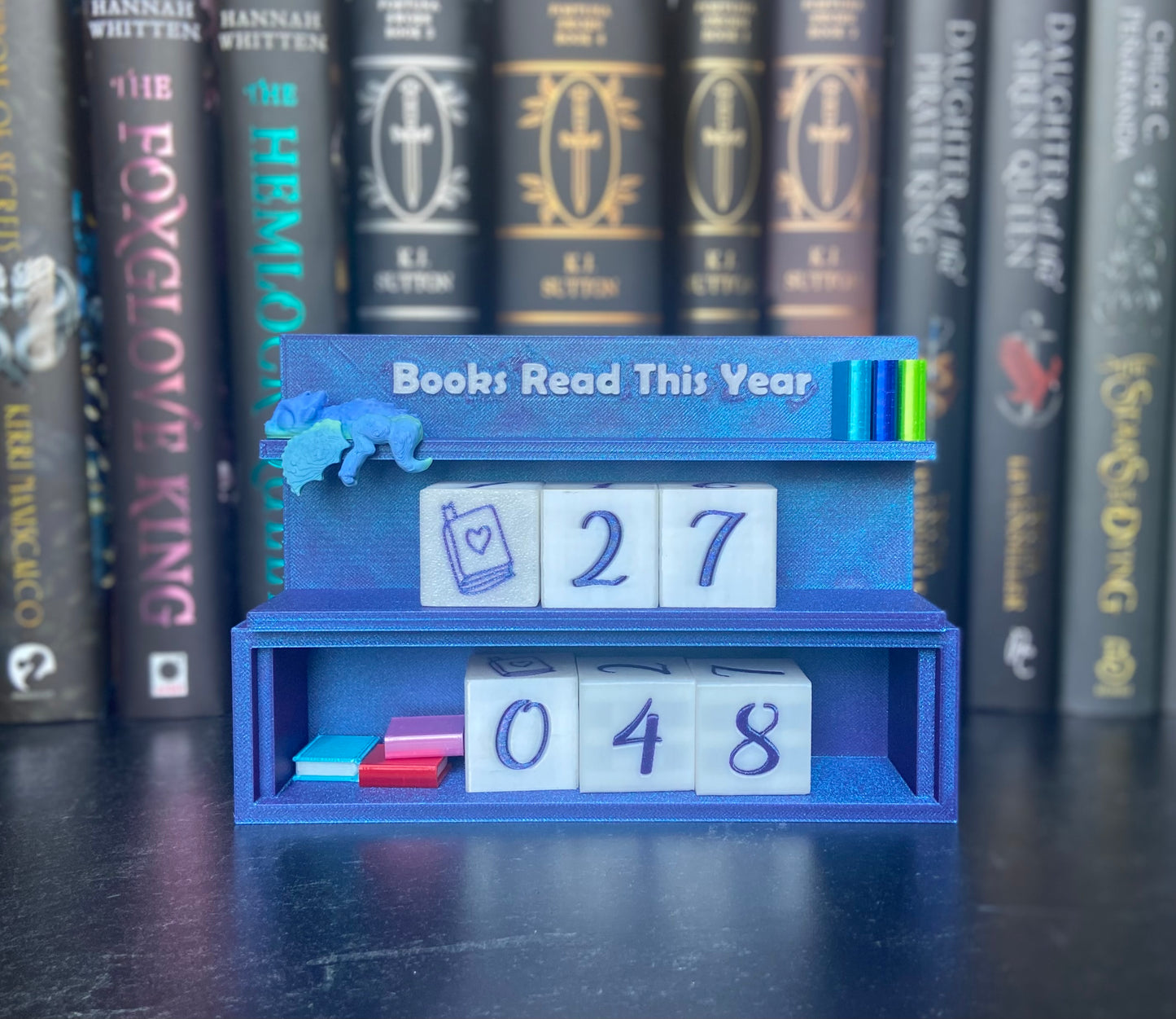 Books Read This Year Shelf Counter