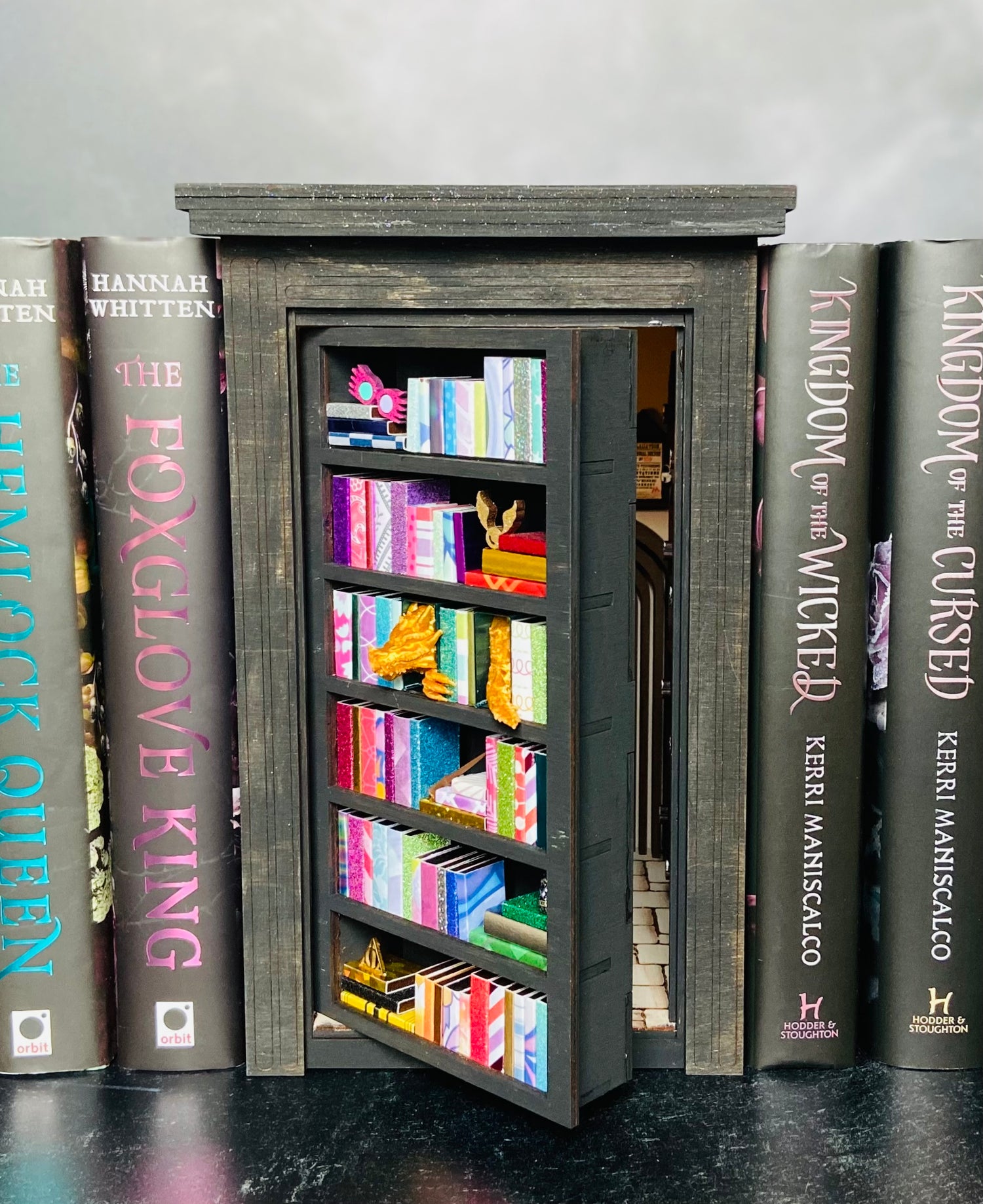 Miniature Curios and Hidden Door Shelves