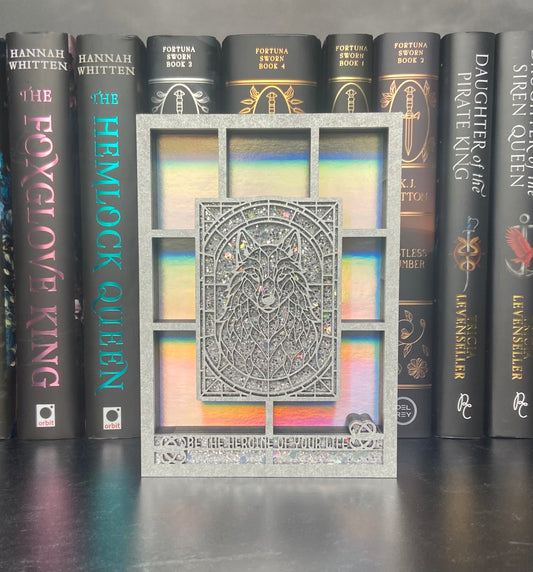 Be the Heroine of Your Life Wolf Mini Bookshelf